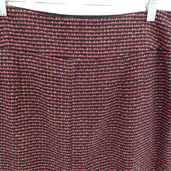 The Limited Red Black Tweed Pencil Skirt Size 14 - Picture 5 of 11